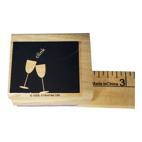 Stampin Up In Any Event Silhouette Wood Mount Rubber Stamps Set of 6 Holidays - Picture 3 of 9